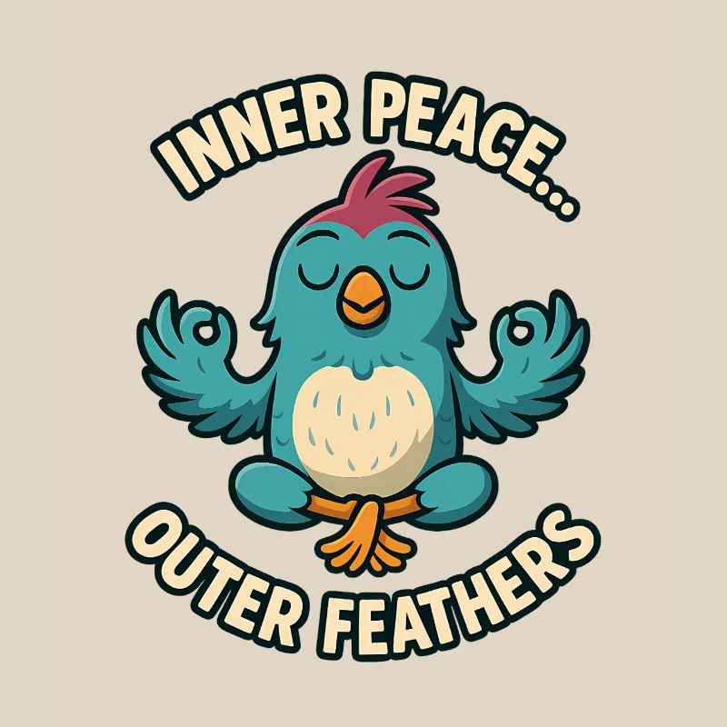Inner Peace Outer Feather Design