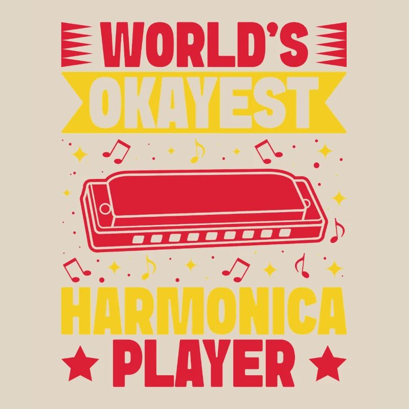 Funny Harmonica Player Okayest Harmonica