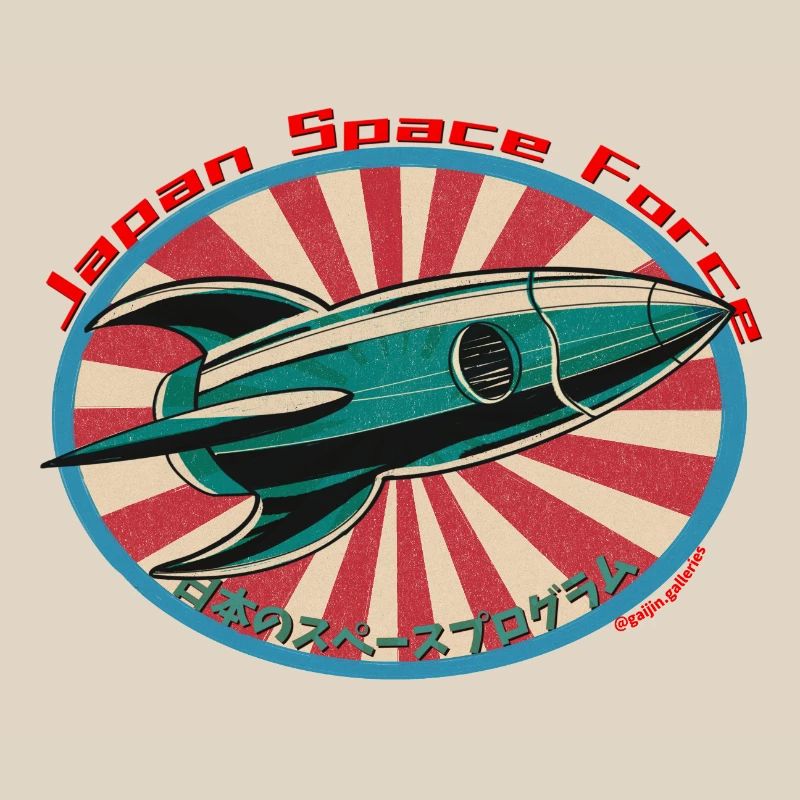 Fusée spatiale rétro - Japan Space Force