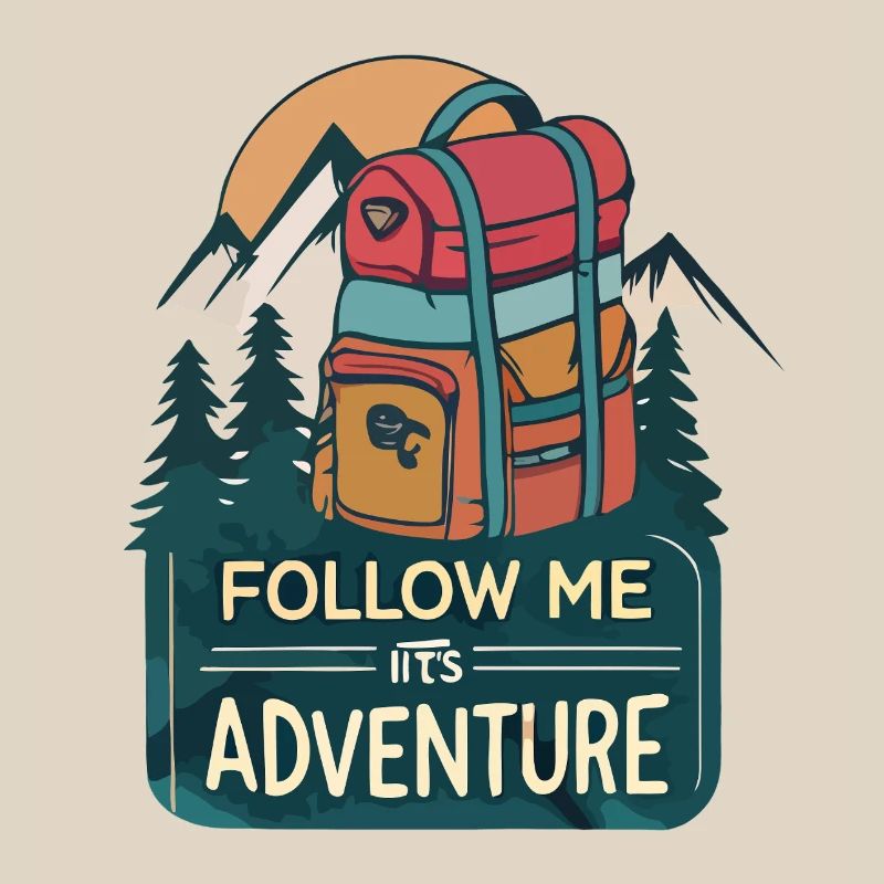 Adventure Backpack Mountains Forest