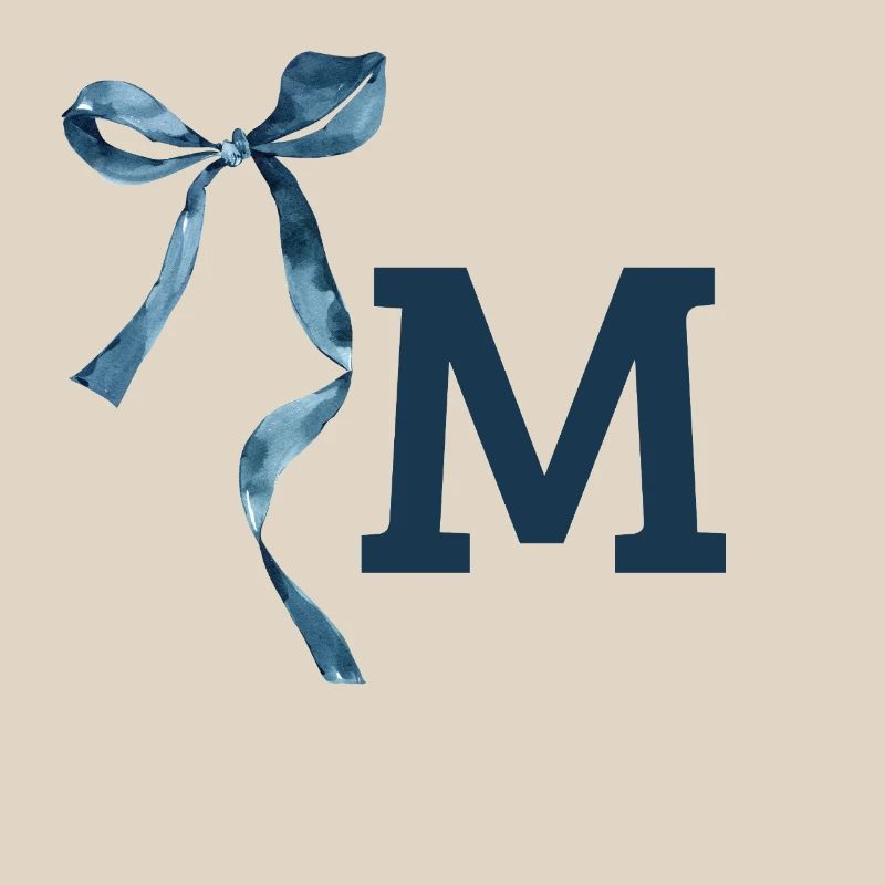 Monogram m gift idea