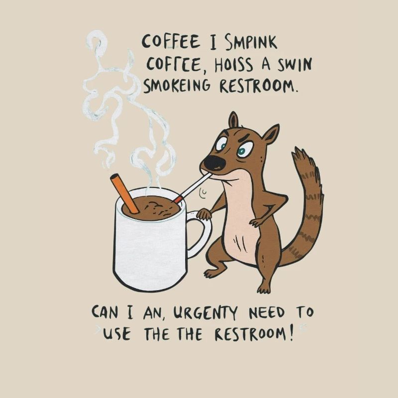 Kaffee Notfall Beutier Eichhörnchen Kippe 