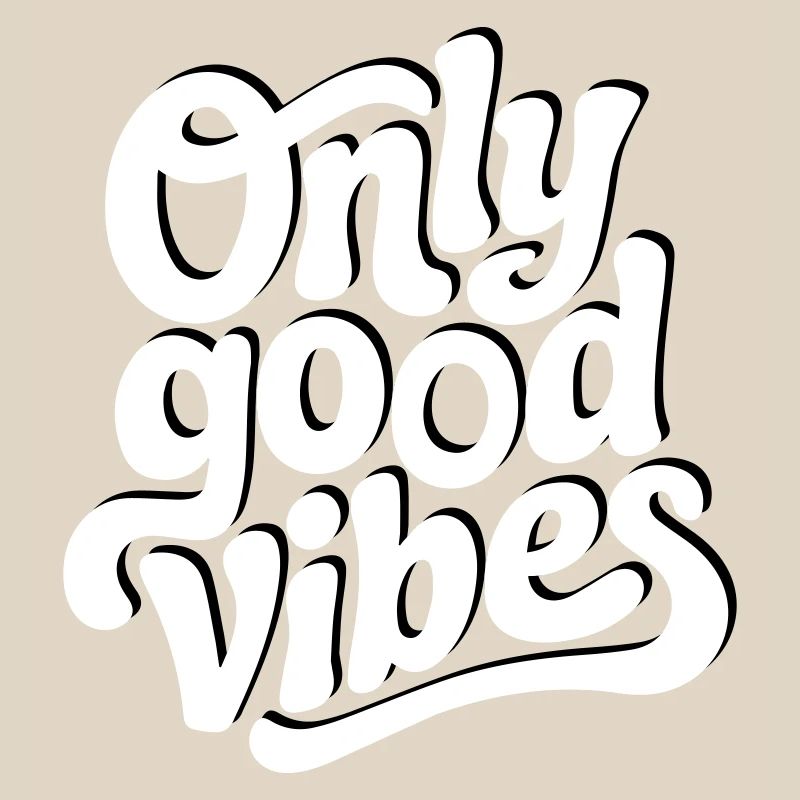 Conception de lettrage à la main Positive Vibes