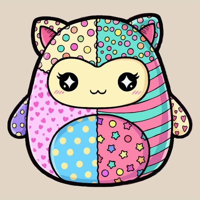 Patchwork Kitten Pastellfarben