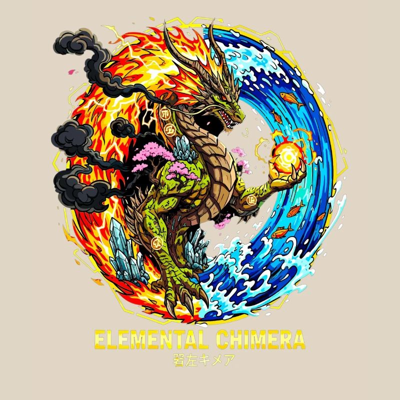 Elemental Chimera | Drache der 3 Elemente