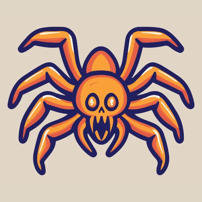 Tarantula Halloween Comic Spider