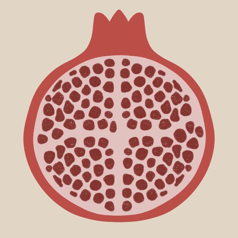Pomegranate Half