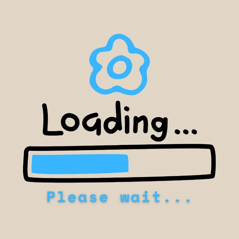 Blue Bloom Loading Icon