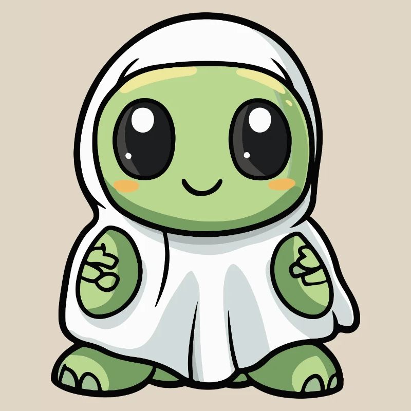 Turtle Halloween Ghost
