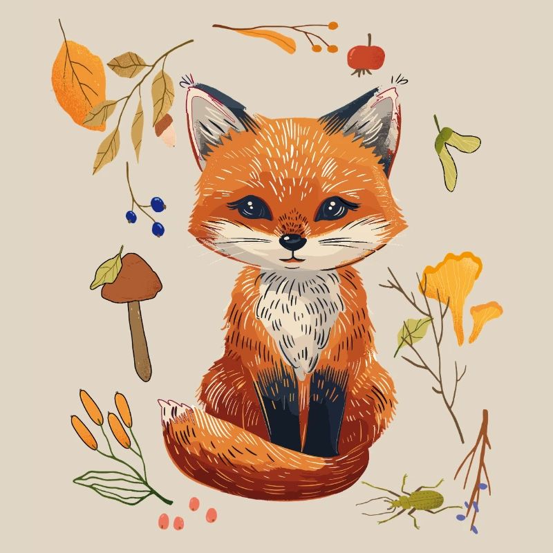 Fox in the forest