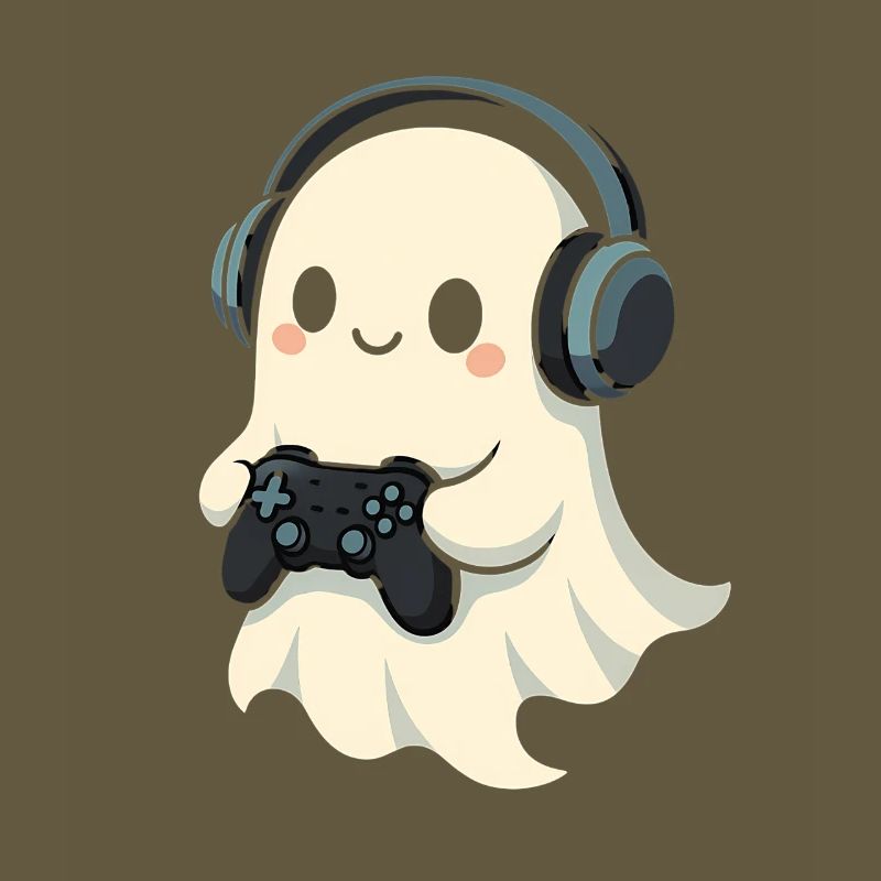 Ghost with Headphones Game Controller