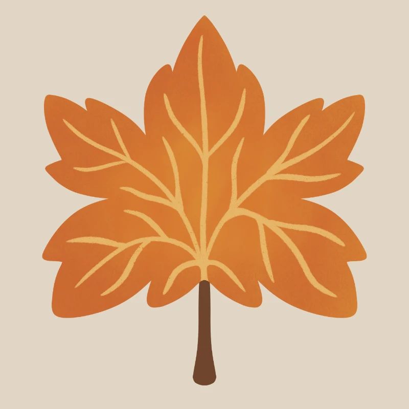Silhouette de feuille d’érable d’automne