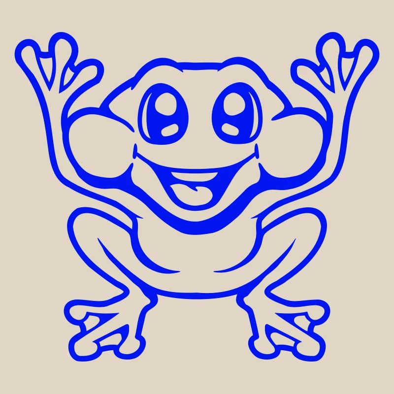 Frog Toad Laughs Funny Jumping Happy Comic