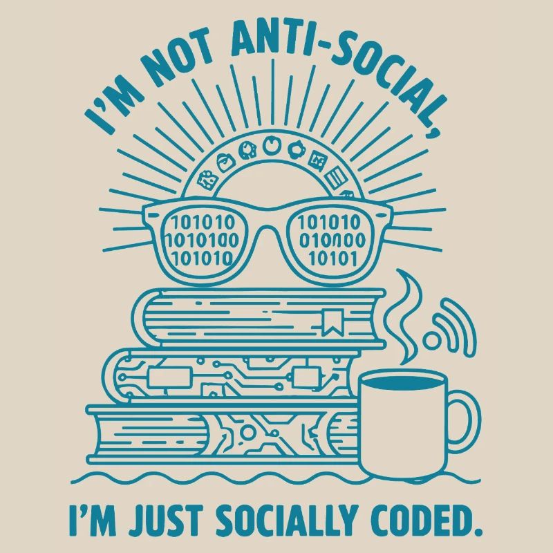 Socialement codé : livres, café et code