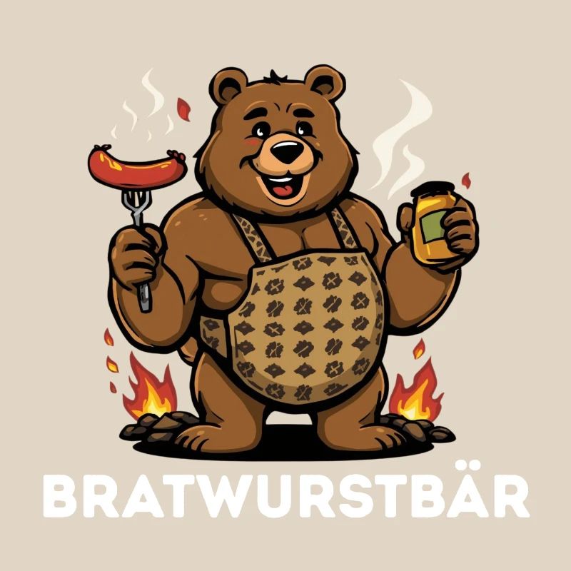 Bratwurst Bear Idée cadeau barbecue