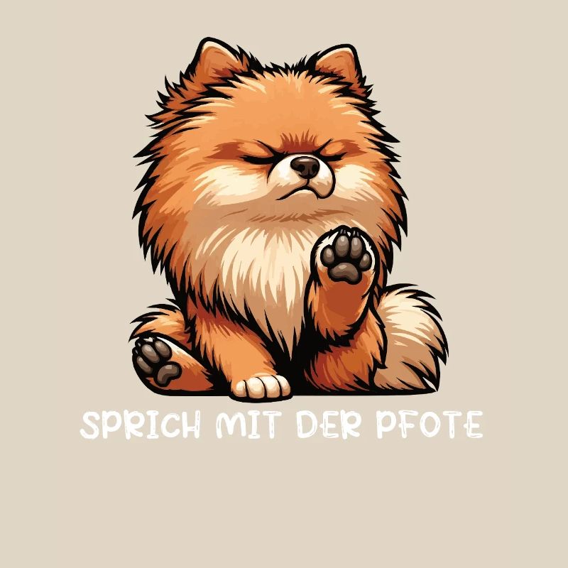 Sprich mit der Pfote Zwergspitz Zwergspitze Spitz