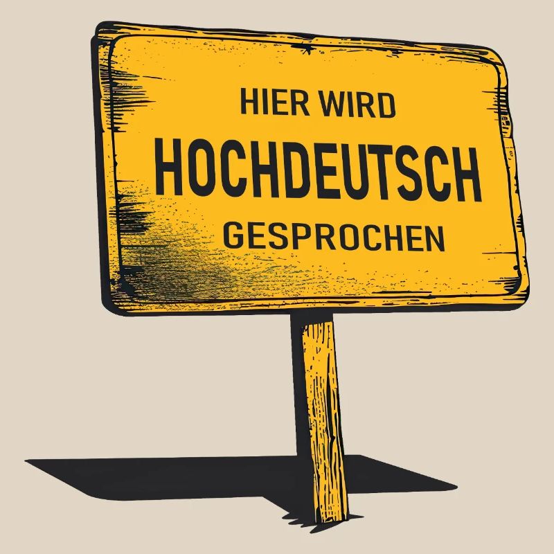 Hier wird Hochdeutsch gesprochen 