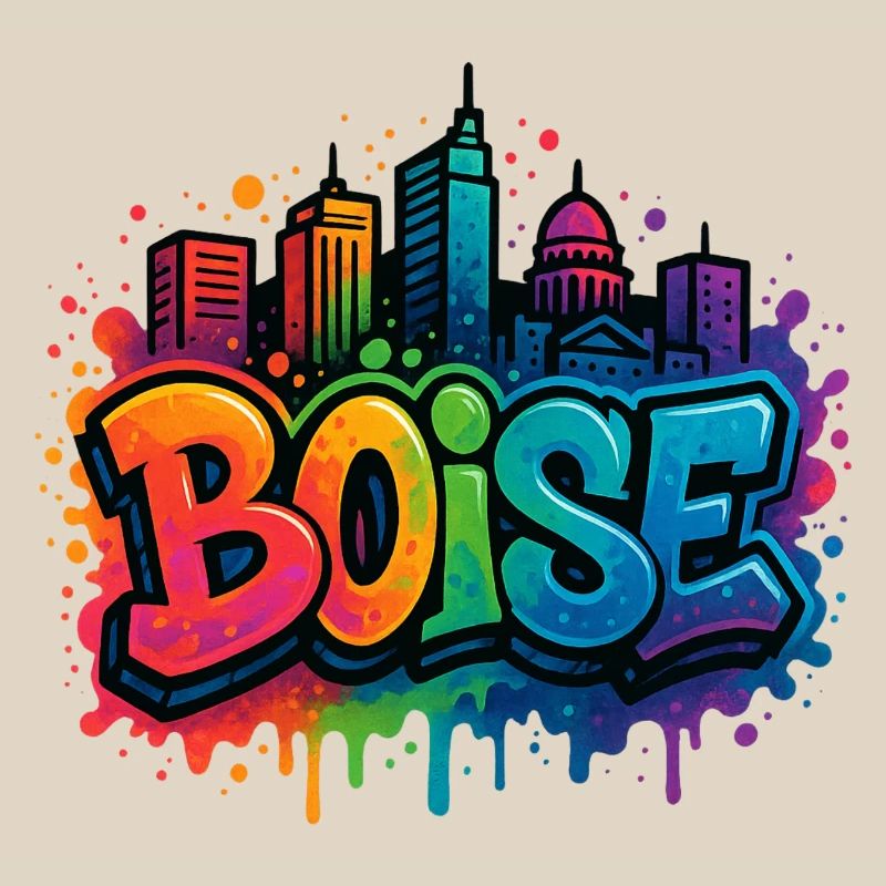 Boise Graffiti Skyline