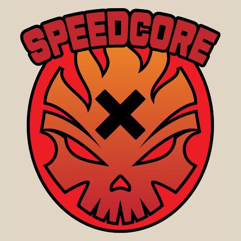 Speedcore Flame Skull