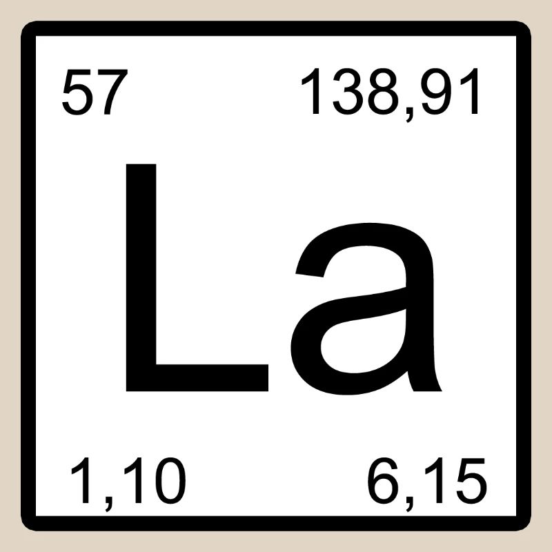 La Element Grafik Lanthanum Stil
