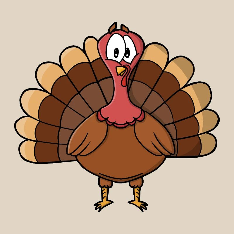 Dinde à queue large