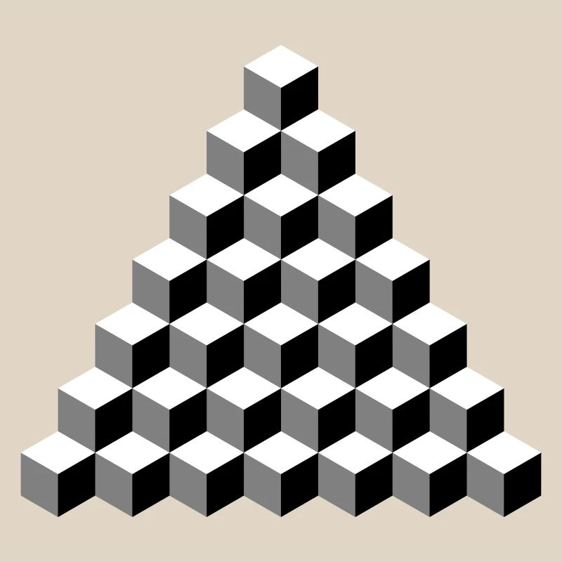 Isometric Cube Pyramid