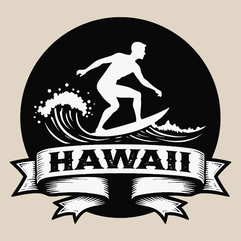 Surfer Hawaii Wave Banner