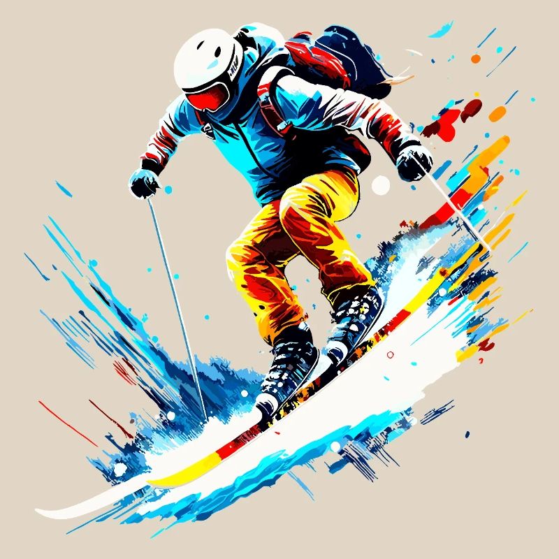 Skifahrer