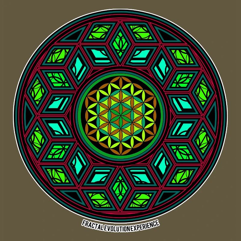Fractal Evolution Kaleidoscope Mandala Pattern Yoga