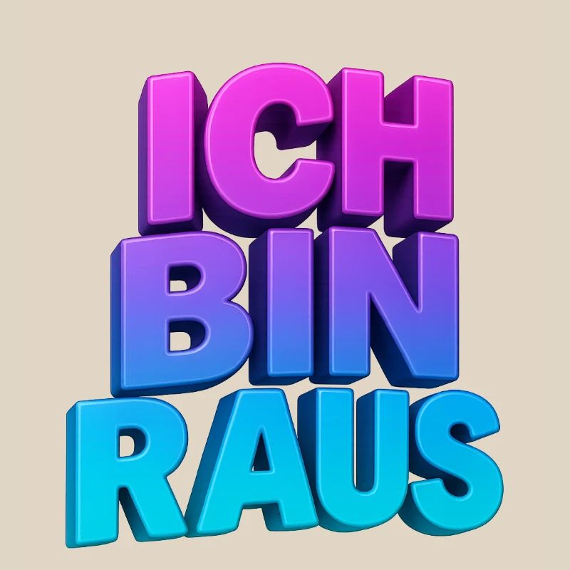 Ich Bin Raus 3D Gradient