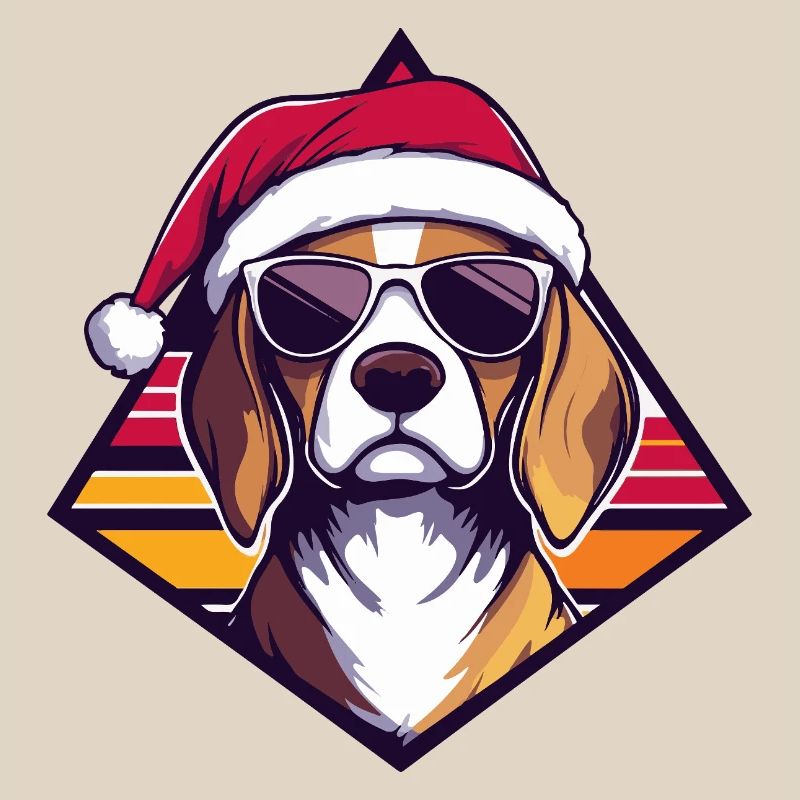 Chien à la Papaille Noël Cool