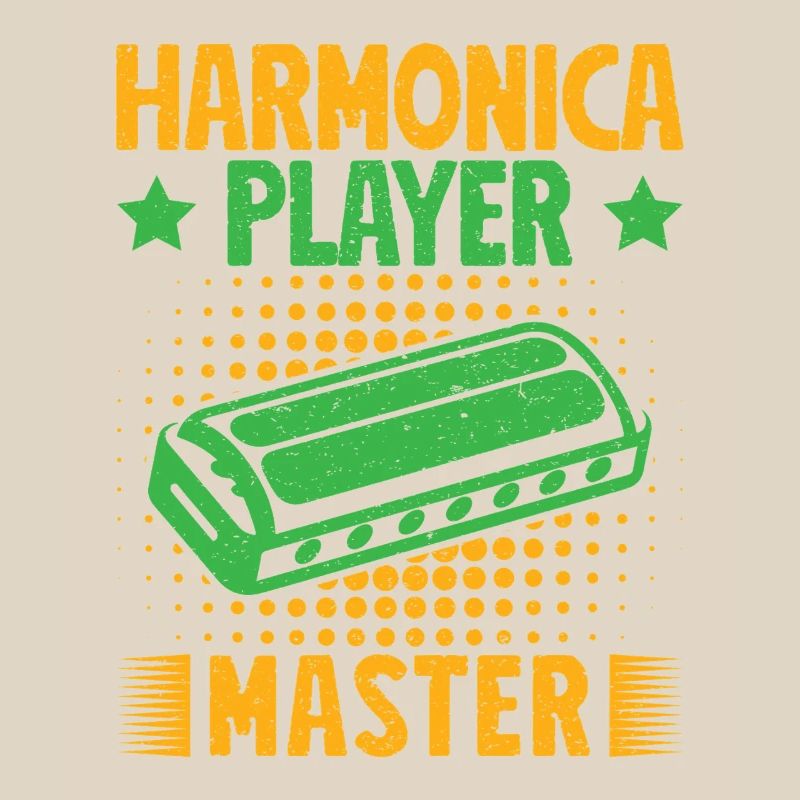 Funny Harmonica Player Master Harmonica