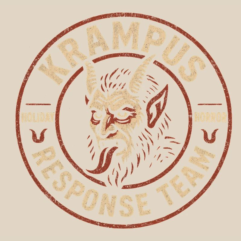 Krampus-Einsatzteam Lustiger Kryptid Krampus