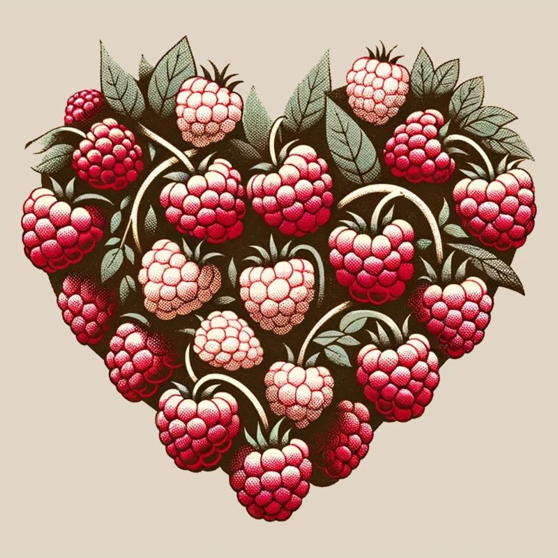 Raspberry Heart Pattern