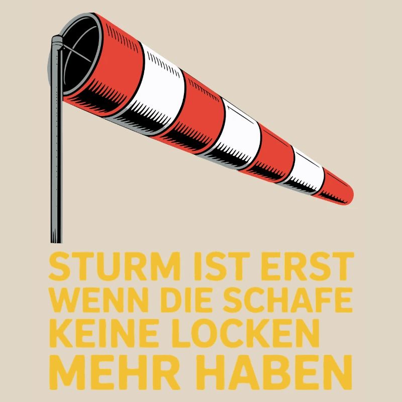 Sturmtext mit Windsock
