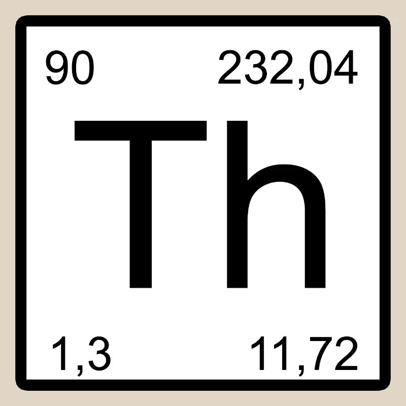 Th Thorium-Element Symbol Artwork