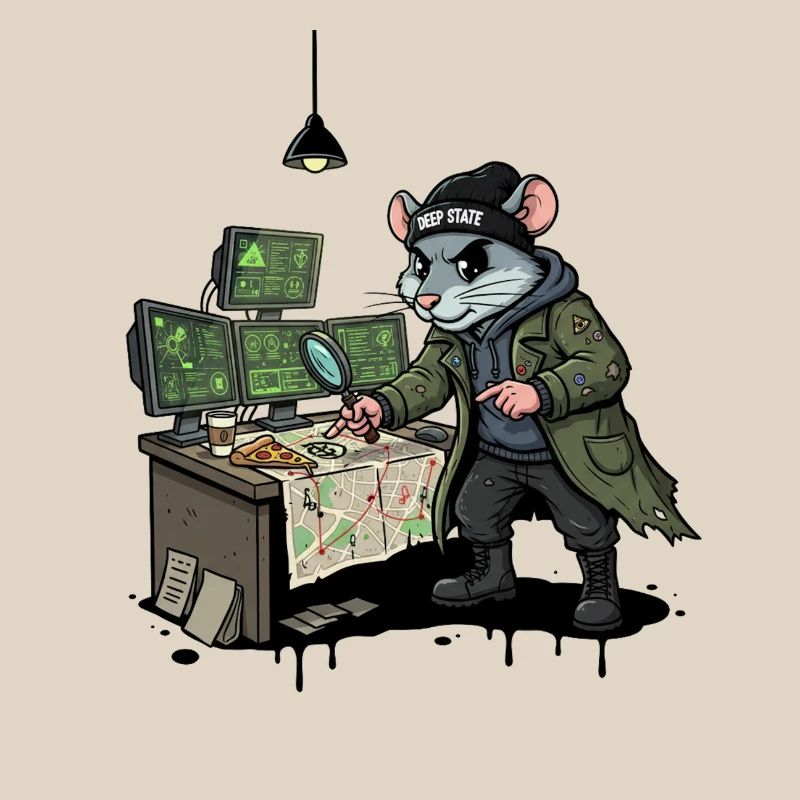 Hacker Rat Detective Deep-State Tracking