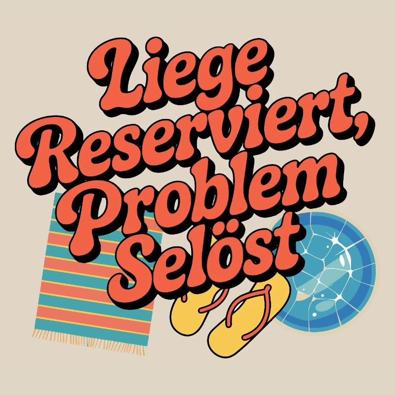 Lounger Reserved Problem solves funny beach