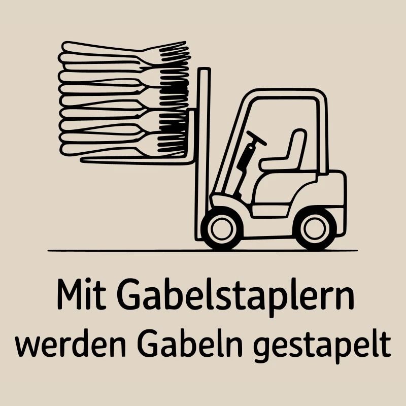 forklift pun fork stacking