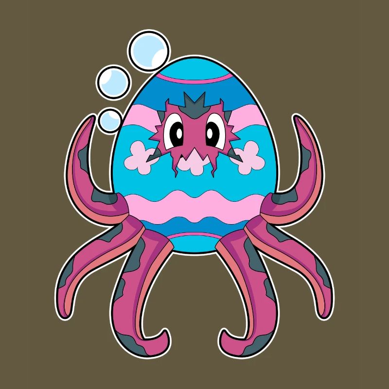 Octopus Easter Easter Egg