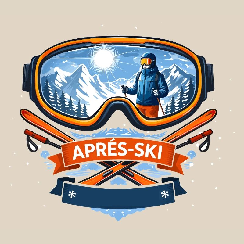 Après Ski Comic Design