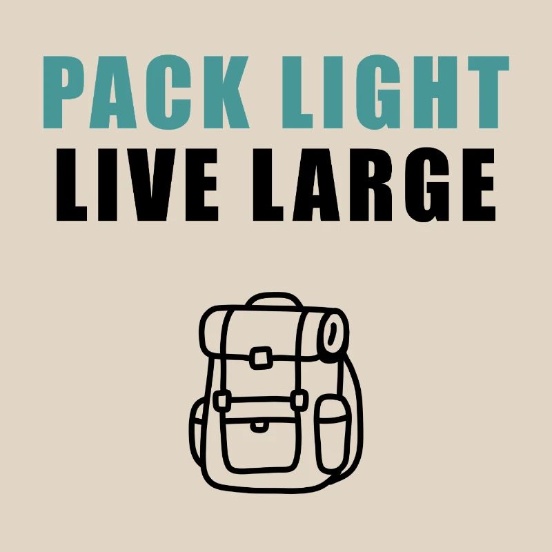 Pack Light Live Large Backpack