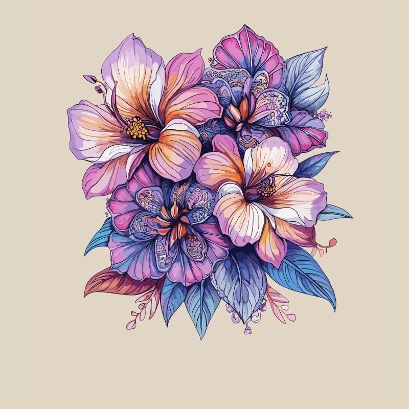 Explosion de couleurs Fleurs