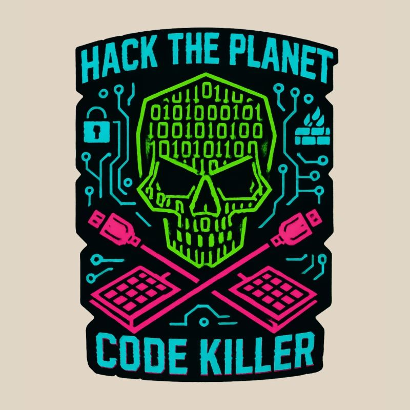 Hack the Planet Code Killer - Cyber Security