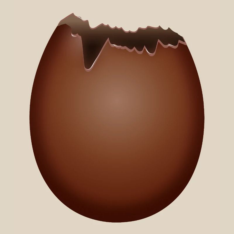 Bitten Chocolate Easter Egg