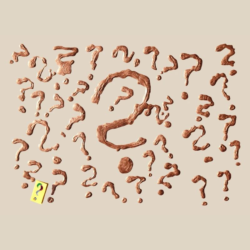 many question marks artwork