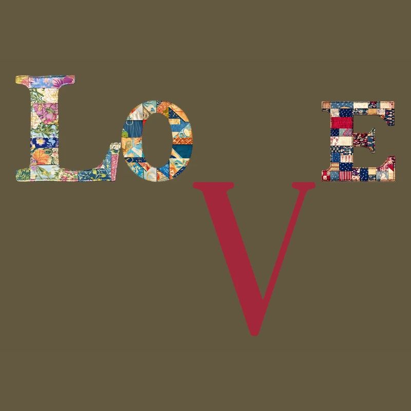 Love Patchwork Typography