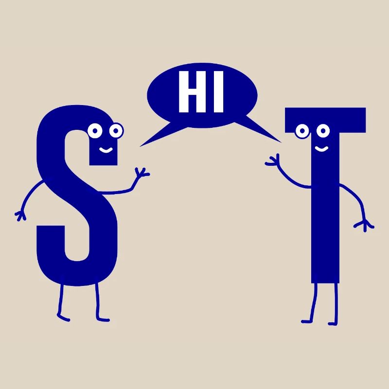 Shit shit sarcasm S and T pun
