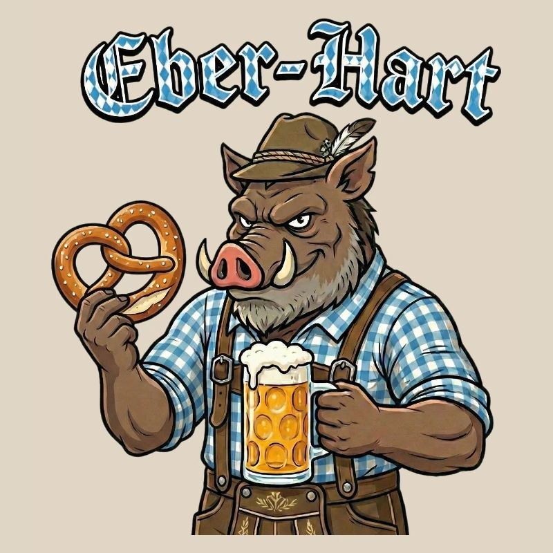 Eber-Hart Bierheld mit Brezel