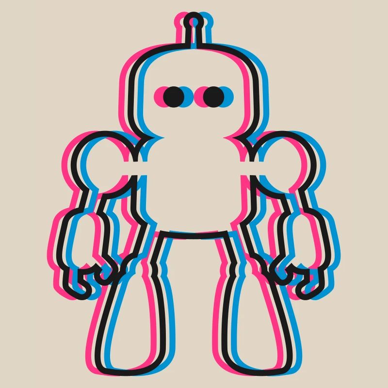 Roboter 3D Effekt KI Sci-Fi 